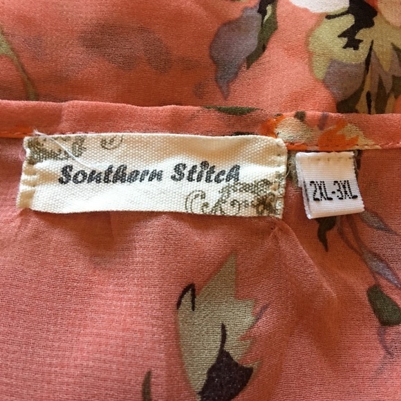 Southern Stitch Floral Kimono - Picture 6 of 6